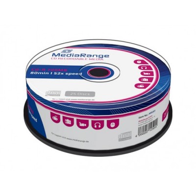 MEDIARANGE CD-R 52x 700MB/80min Cake 25τμχ - MR201