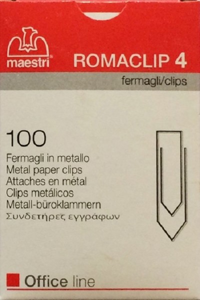 ΣΥΝΔΕΤΗΡΕΣ ROMA Νο 4 - 35mm - 100 ΤΕΜΑΧΙΑ